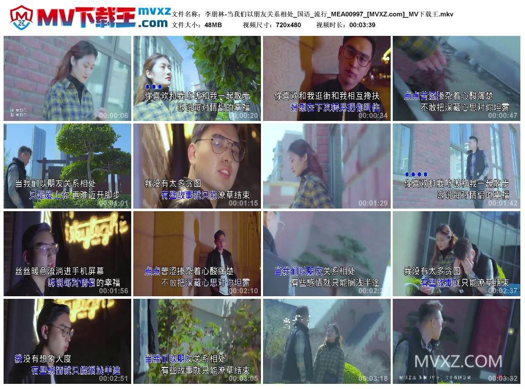 李朋林-当我们以朋友关系相处_国语_流行_MEA00997